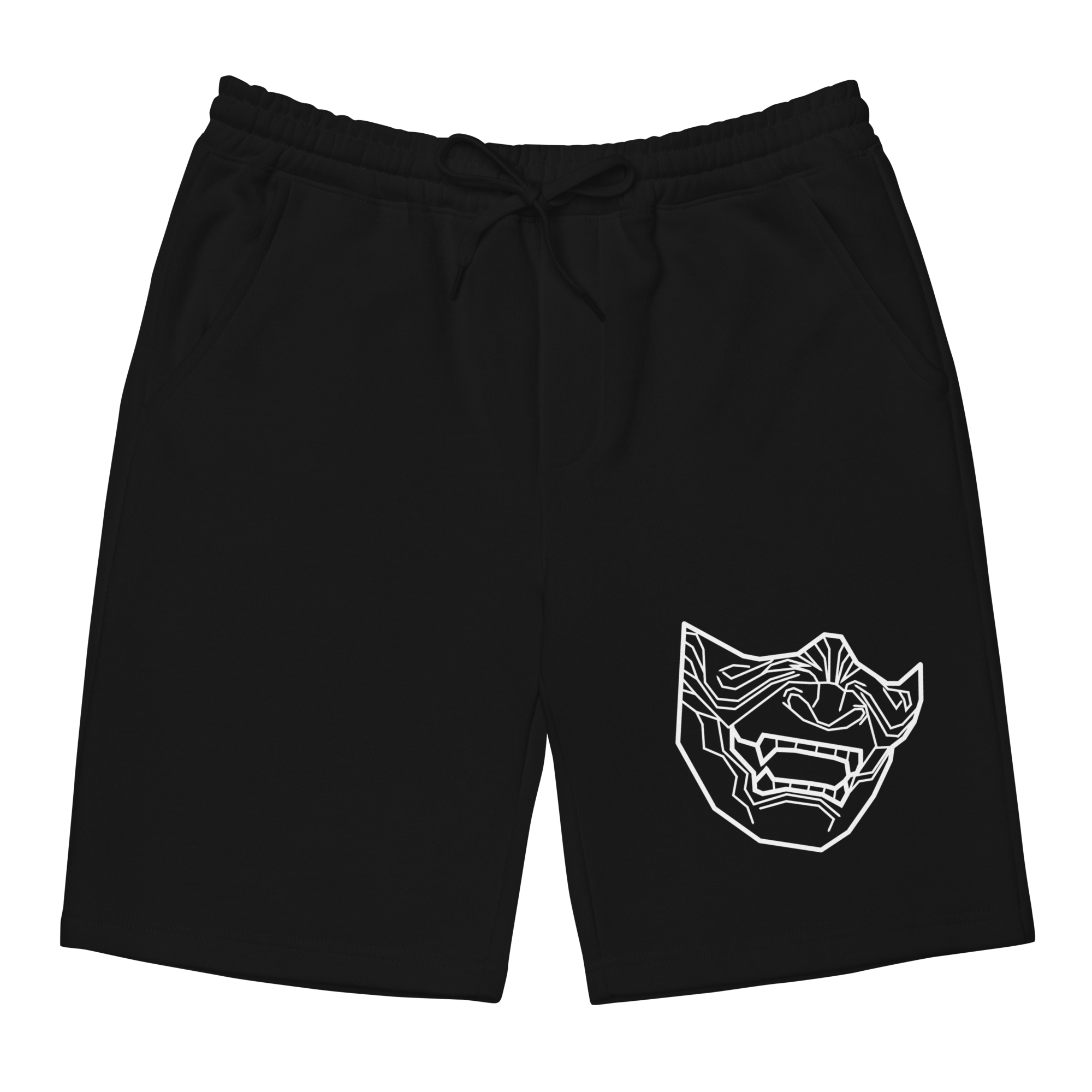 Oni Mask fleece shorts