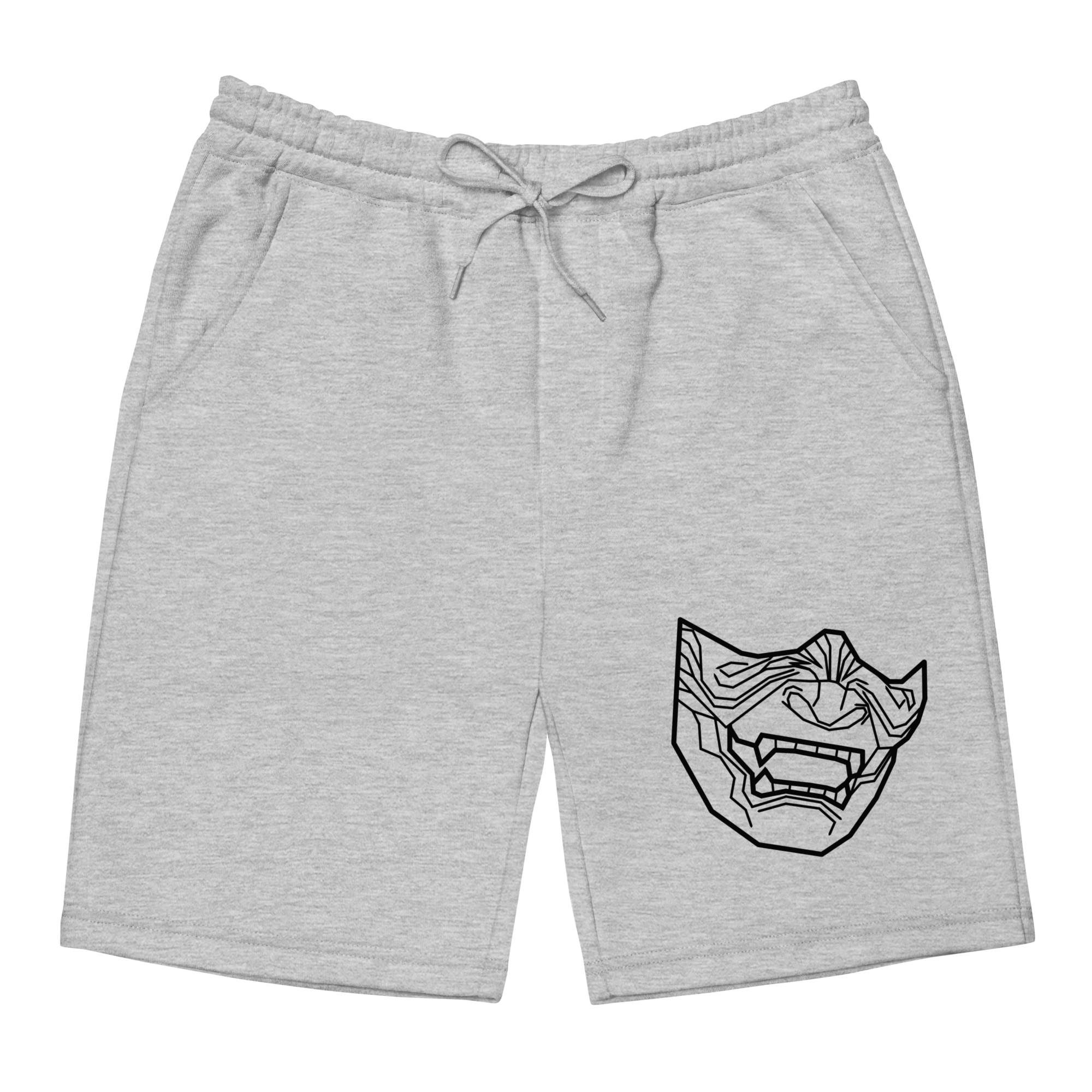 Oni Mask fleece shorts